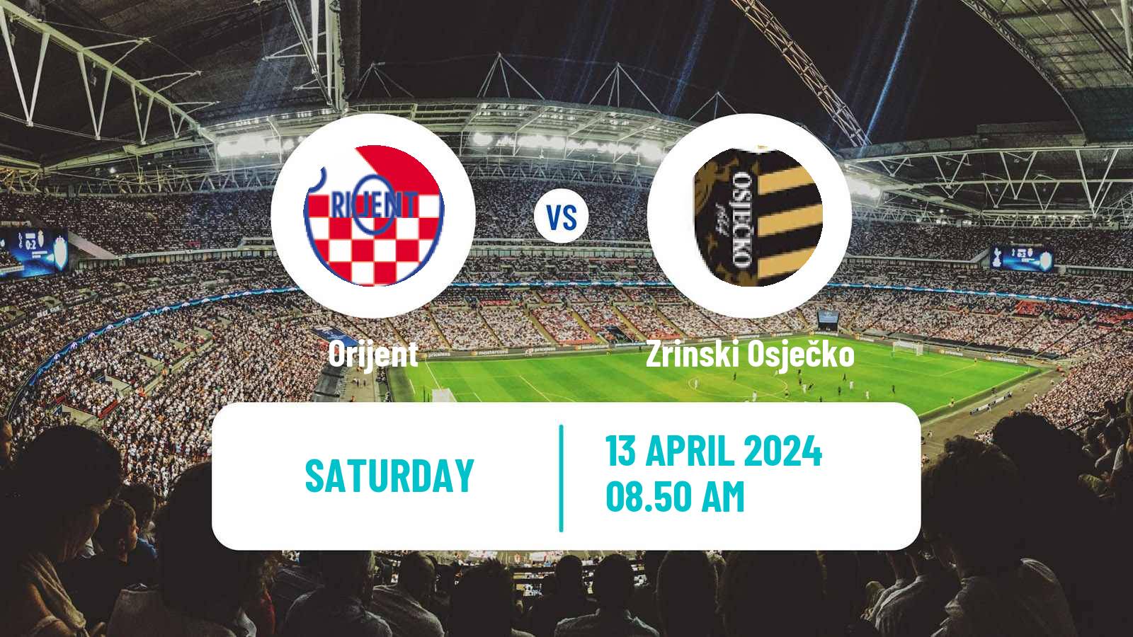 Soccer Croatian Prva NL Orijent - Zrinski Osječko