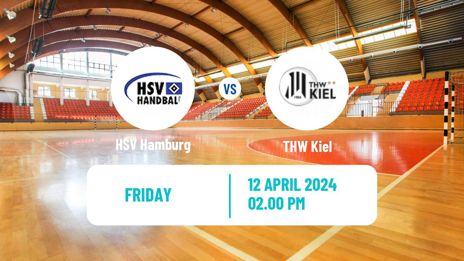Handball German Bundesliga Handball HSV Hamburg - THW Kiel