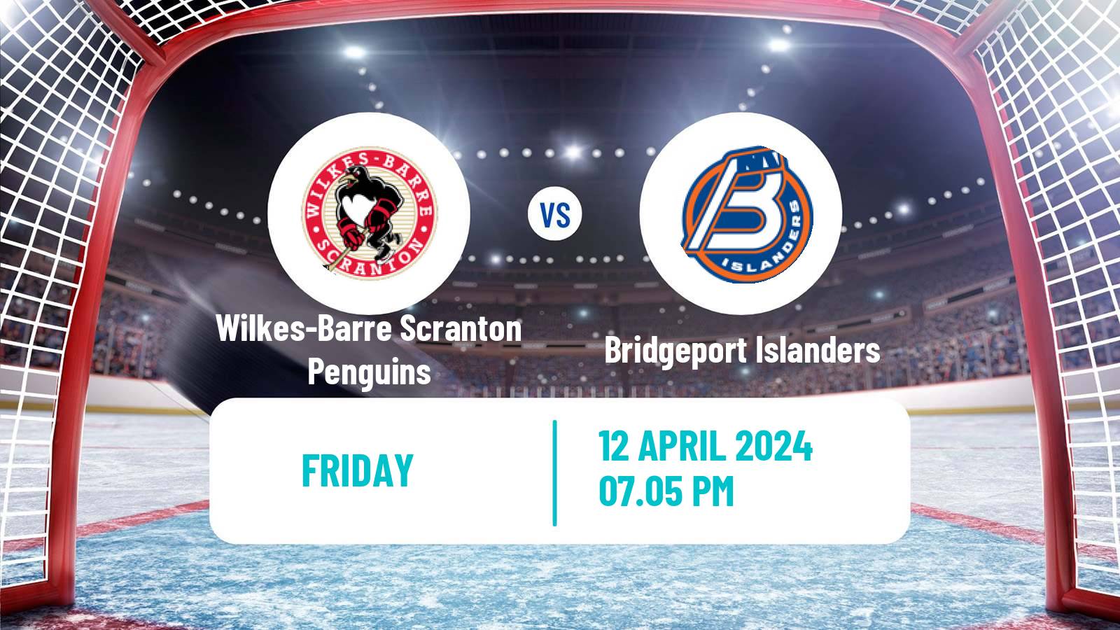 Hockey AHL Wilkes-Barre Scranton Penguins - Bridgeport Islanders