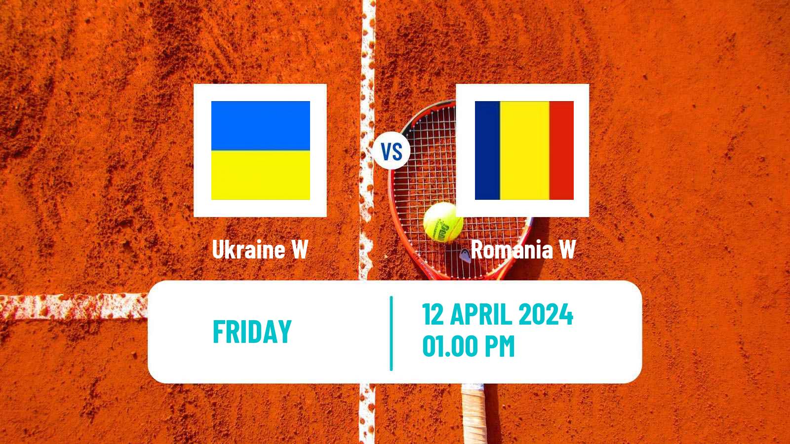Tennis WTA Billie Jean King Cup World Group Teams Ukraine W - Romania W