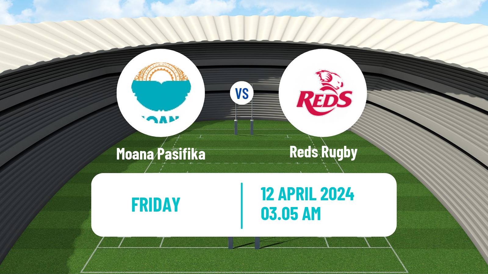 Rugby union Super Rugby Moana Pasifika - Reds