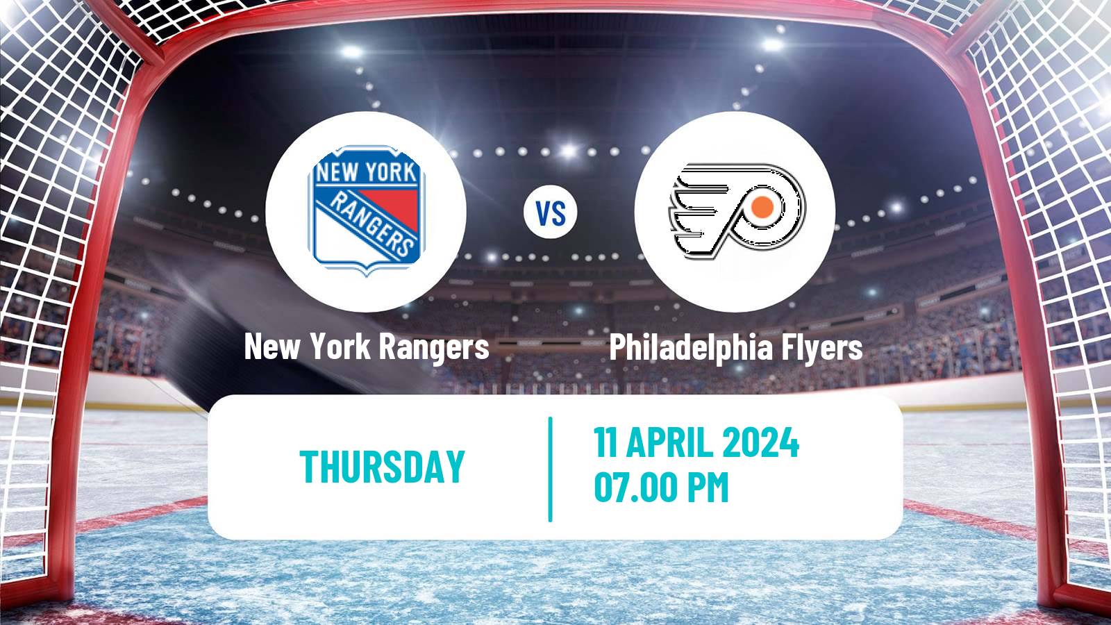 Hockey NHL New York Rangers - Philadelphia Flyers