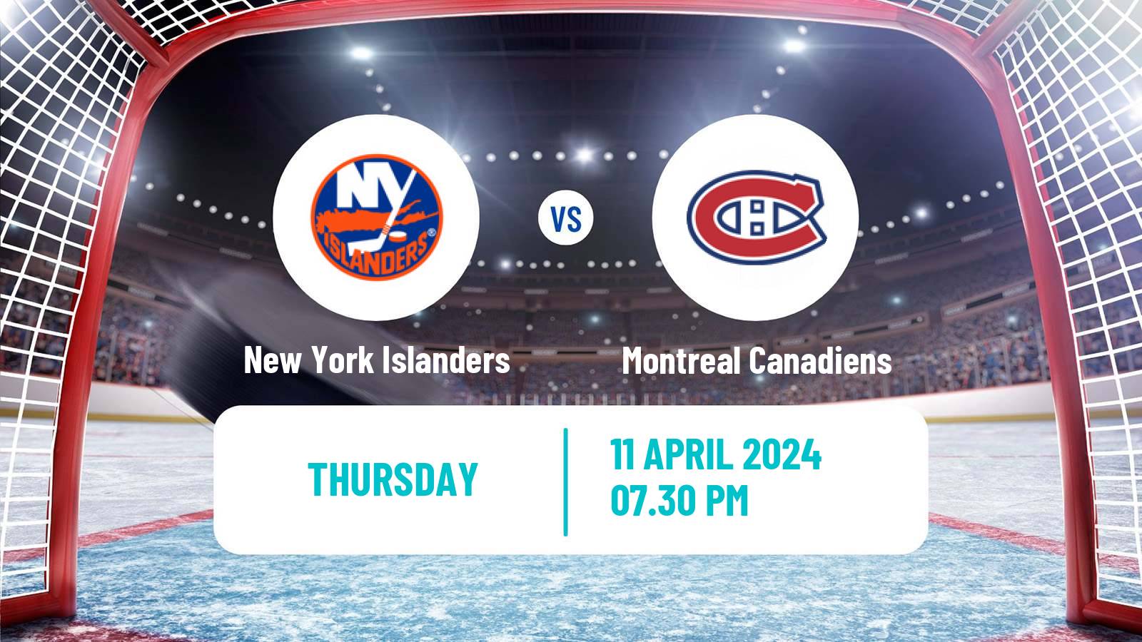 Hockey NHL New York Islanders - Montreal Canadiens