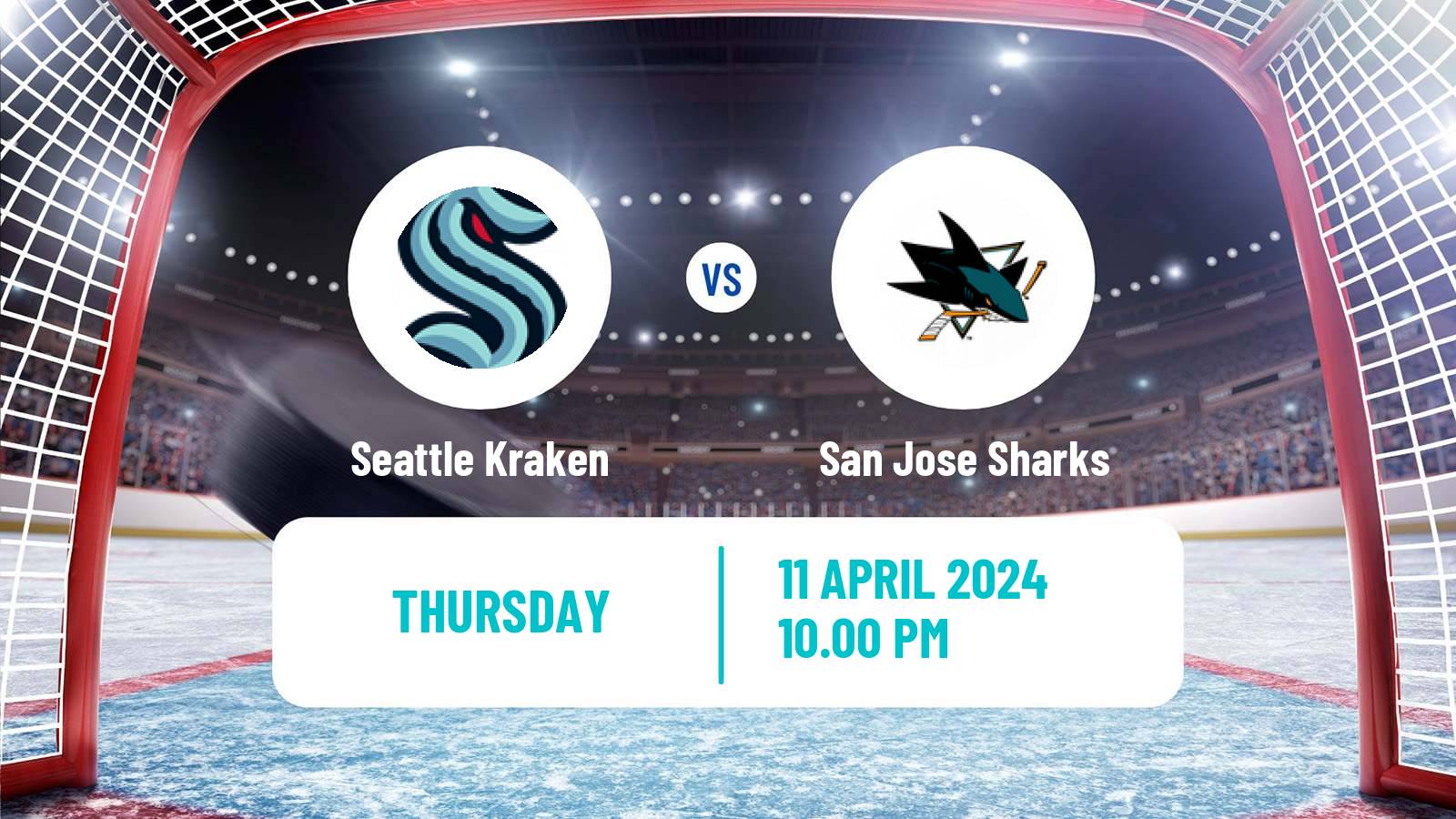 Hockey NHL Seattle Kraken - San Jose Sharks