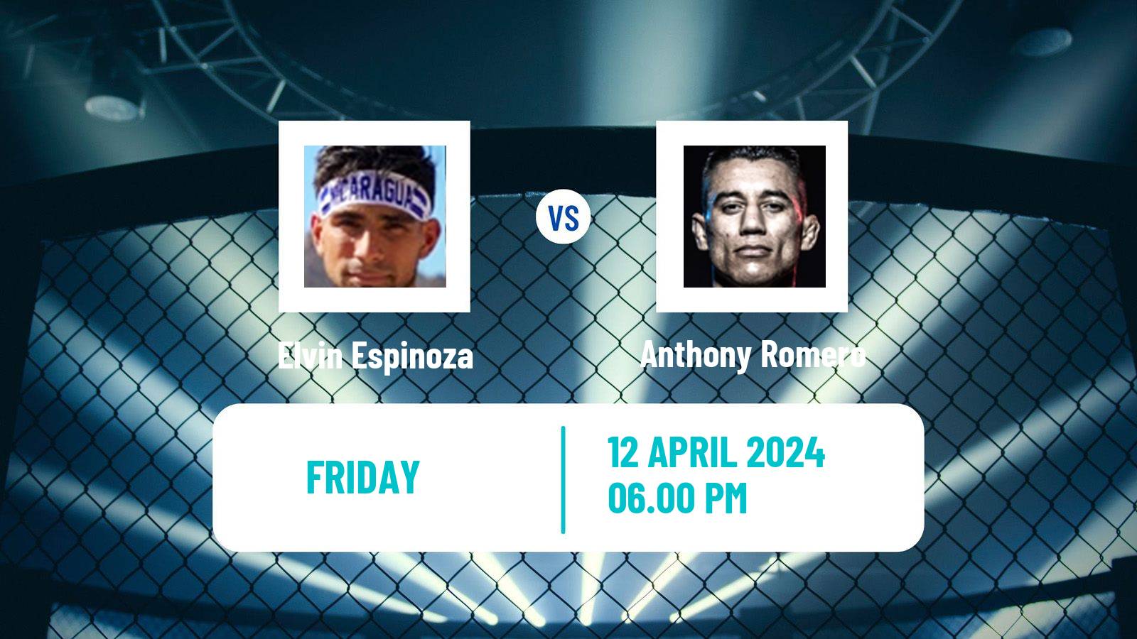 MMA Lightweight Pfl Men Elvin Espinoza - Anthony Romero