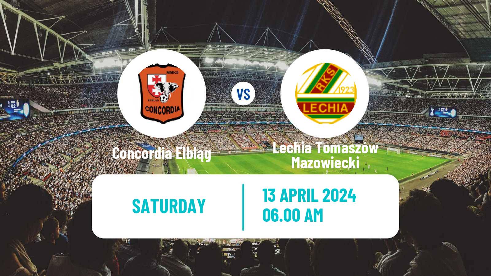 Soccer Polish Division 3 - Group I Concordia Elbląg - Lechia Tomaszów Mazowiecki