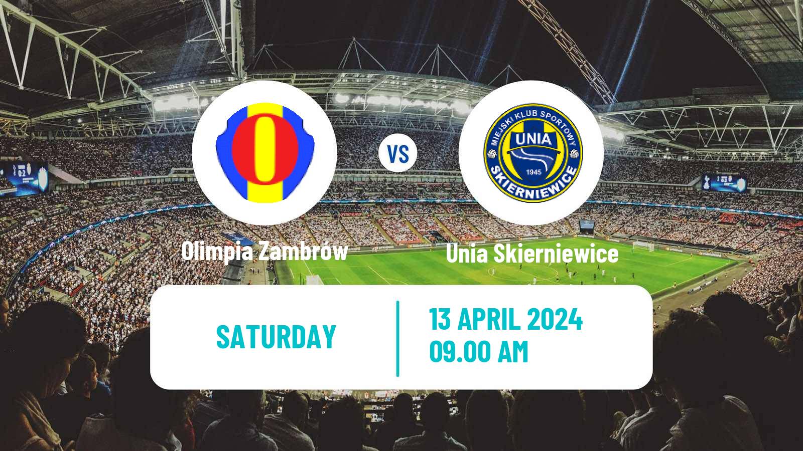 Soccer Polish Division 3 - Group I Olimpia Zambrów - Unia Skierniewice