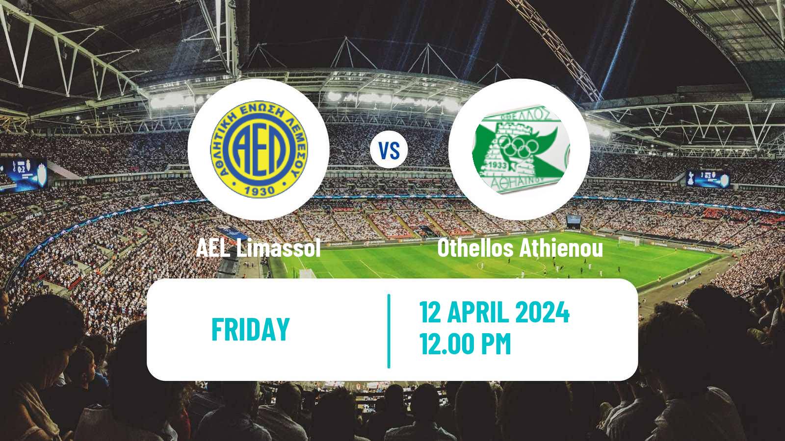 Soccer Cypriot First Division AEL Limassol - Othellos Athienou