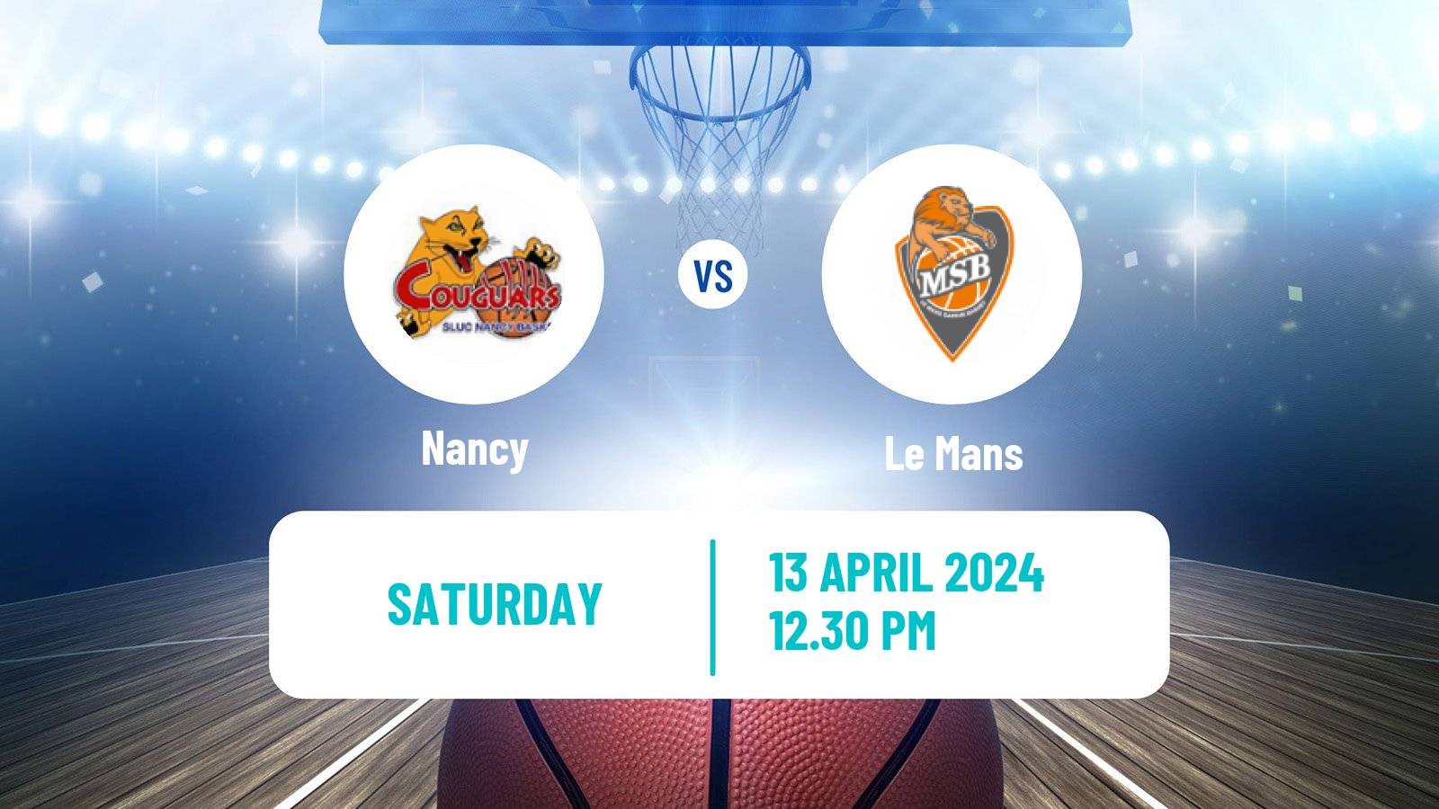 Basketball French LNB Nancy - Le Mans