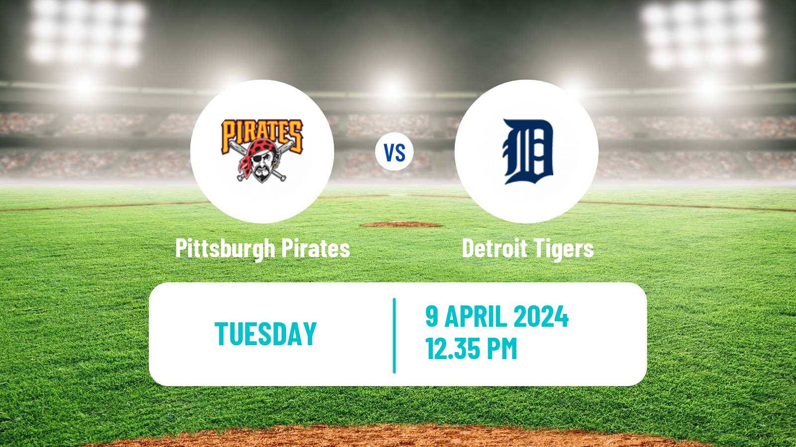 Baseball MLB Pittsburgh Pirates - Detroit Tigers
