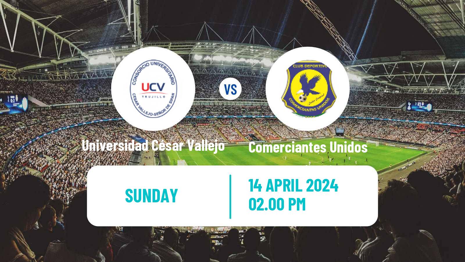 Soccer Peruvian Liga 1 Universidad César Vallejo - Comerciantes Unidos