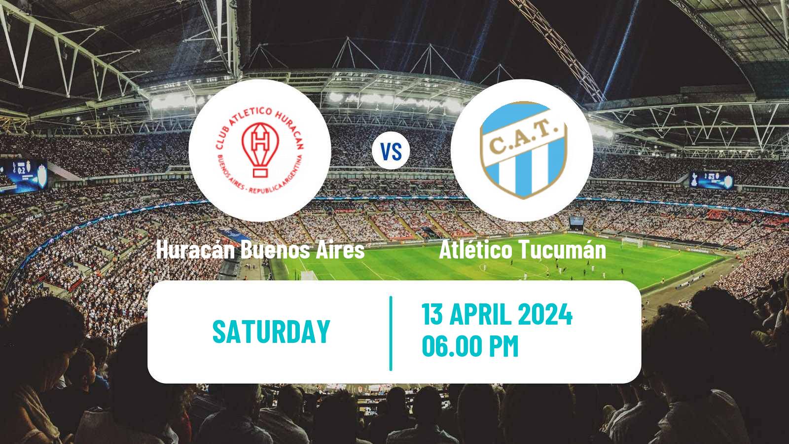 Soccer Argentinian Copa de la Liga Profesional Huracán Buenos Aires - Atlético Tucumán