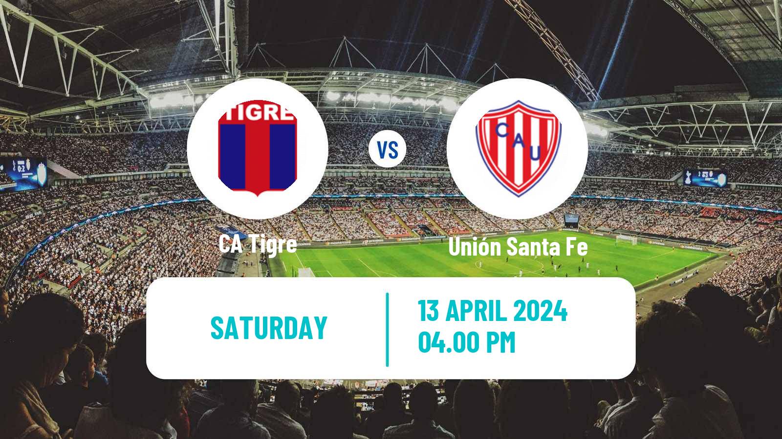 Soccer Argentinian Copa de la Liga Profesional Tigre - Unión Santa Fe