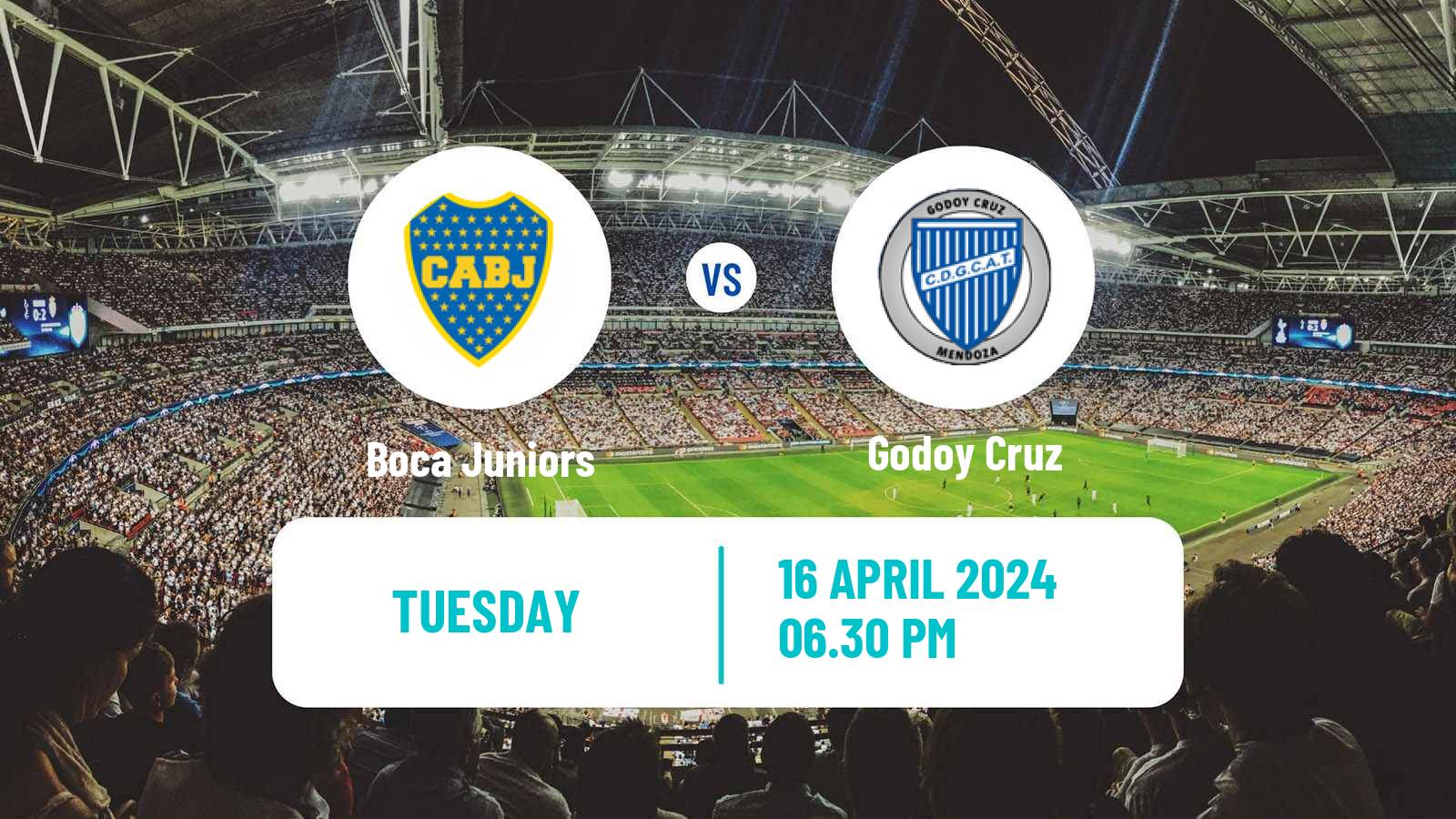 Soccer Argentinian Copa de la Liga Profesional Boca Juniors - Godoy Cruz