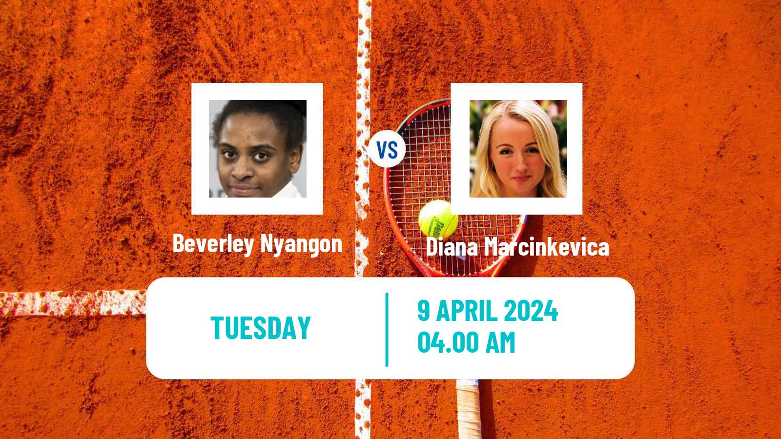 Tennis ITF W35 Bujumbura 2 Women Beverley Nyangon - Diana Marcinkevica