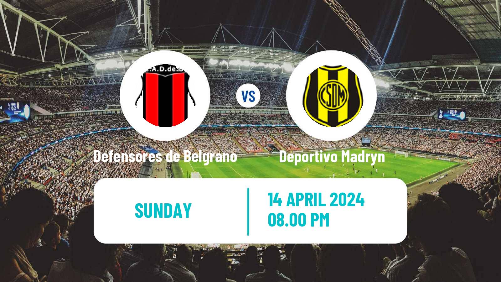Soccer Argentinian Primera Nacional Defensores de Belgrano - Deportivo Madryn