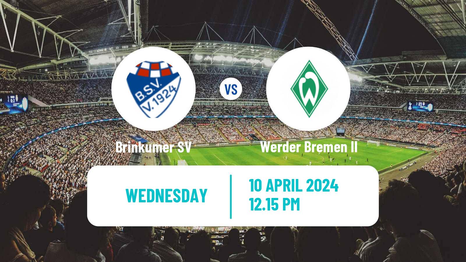 Soccer German Oberliga Bremen Brinkumer - Werder Bremen II