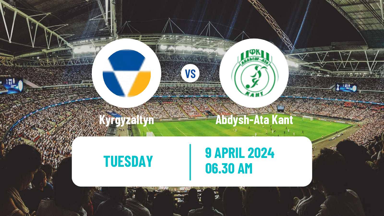 Soccer Kyrgyzstan Premier Liga Kyrgyzaltyn - Abdysh-Ata Kant
