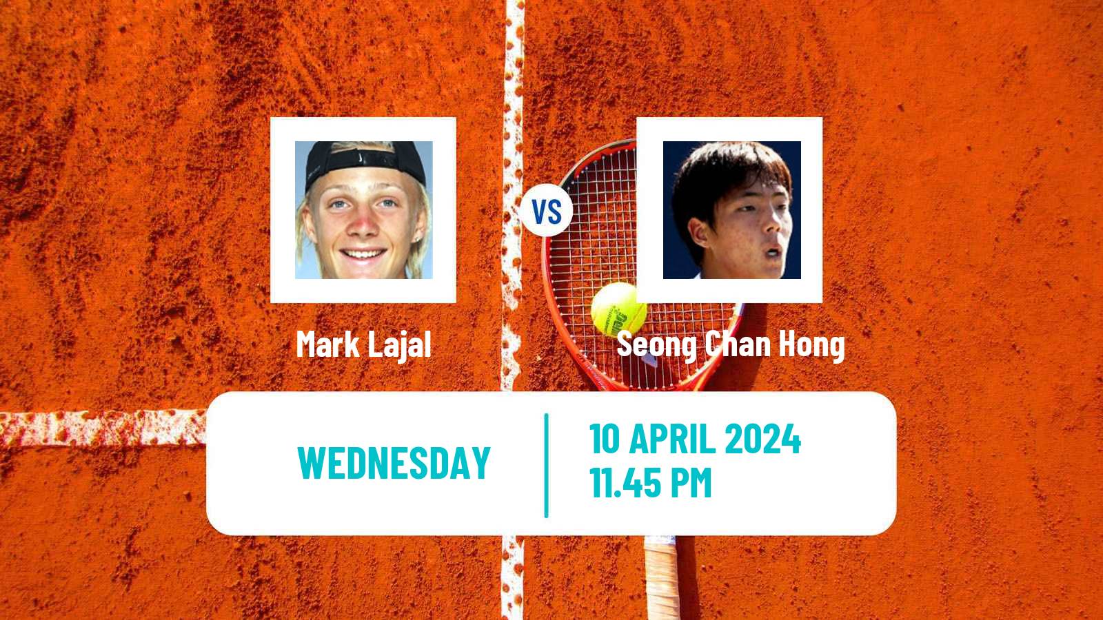 Tennis Busan Challenger Men Mark Lajal - Seong Chan Hong