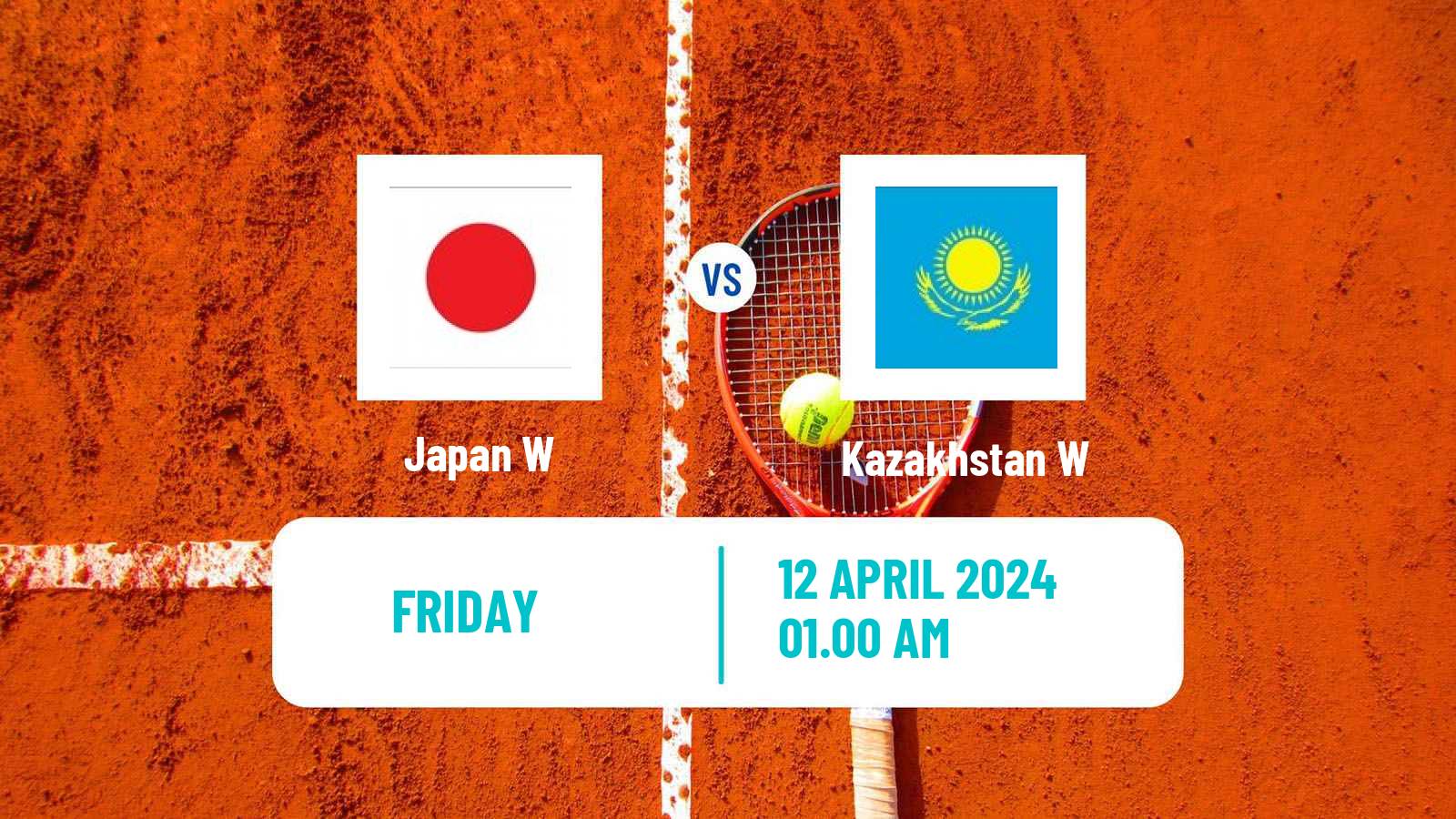 Tennis WTA Billie Jean King Cup World Group Teams Japan W - Kazakhstan W