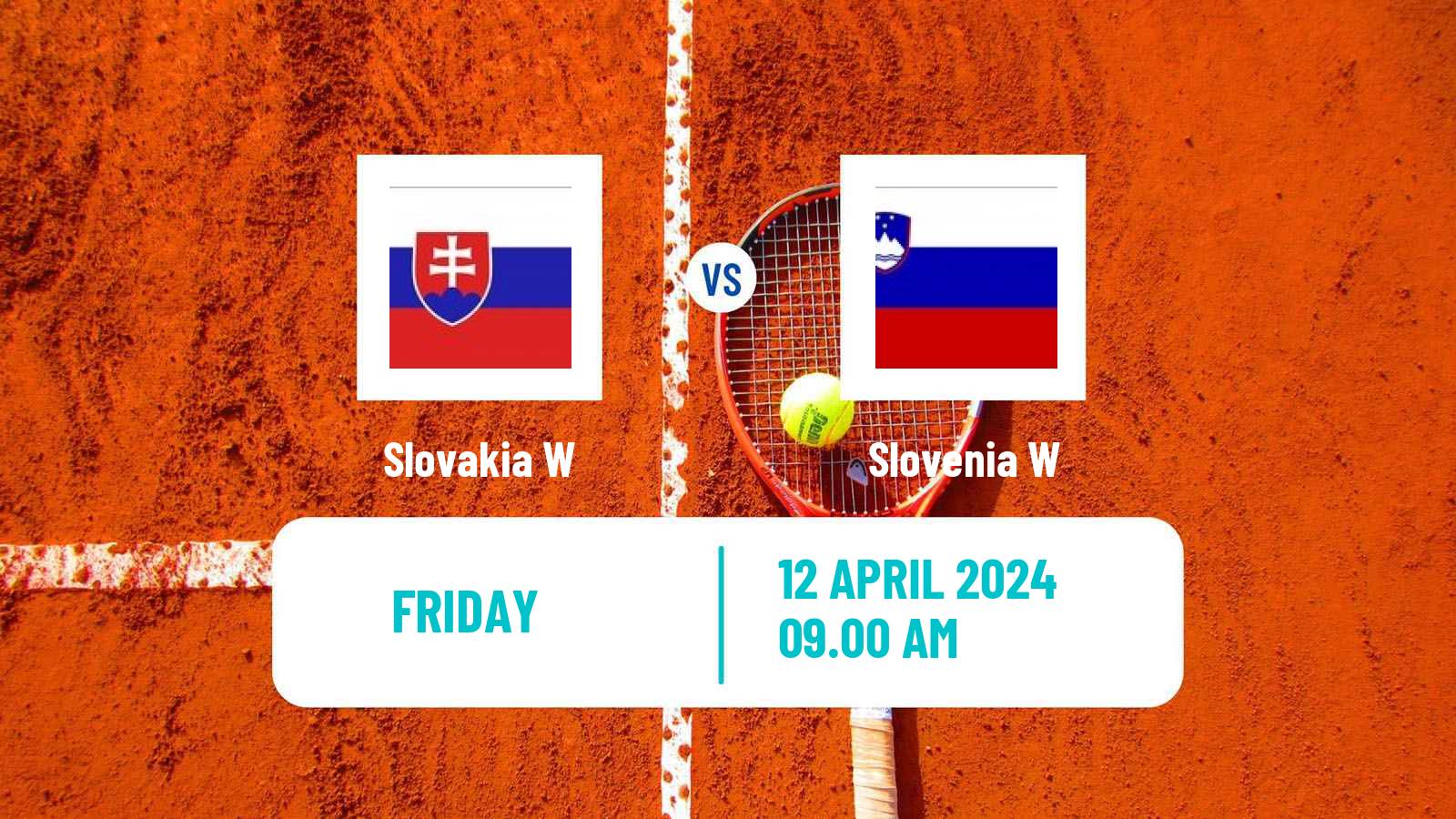 Tennis WTA Billie Jean King Cup World Group Teams Slovakia W - Slovenia W