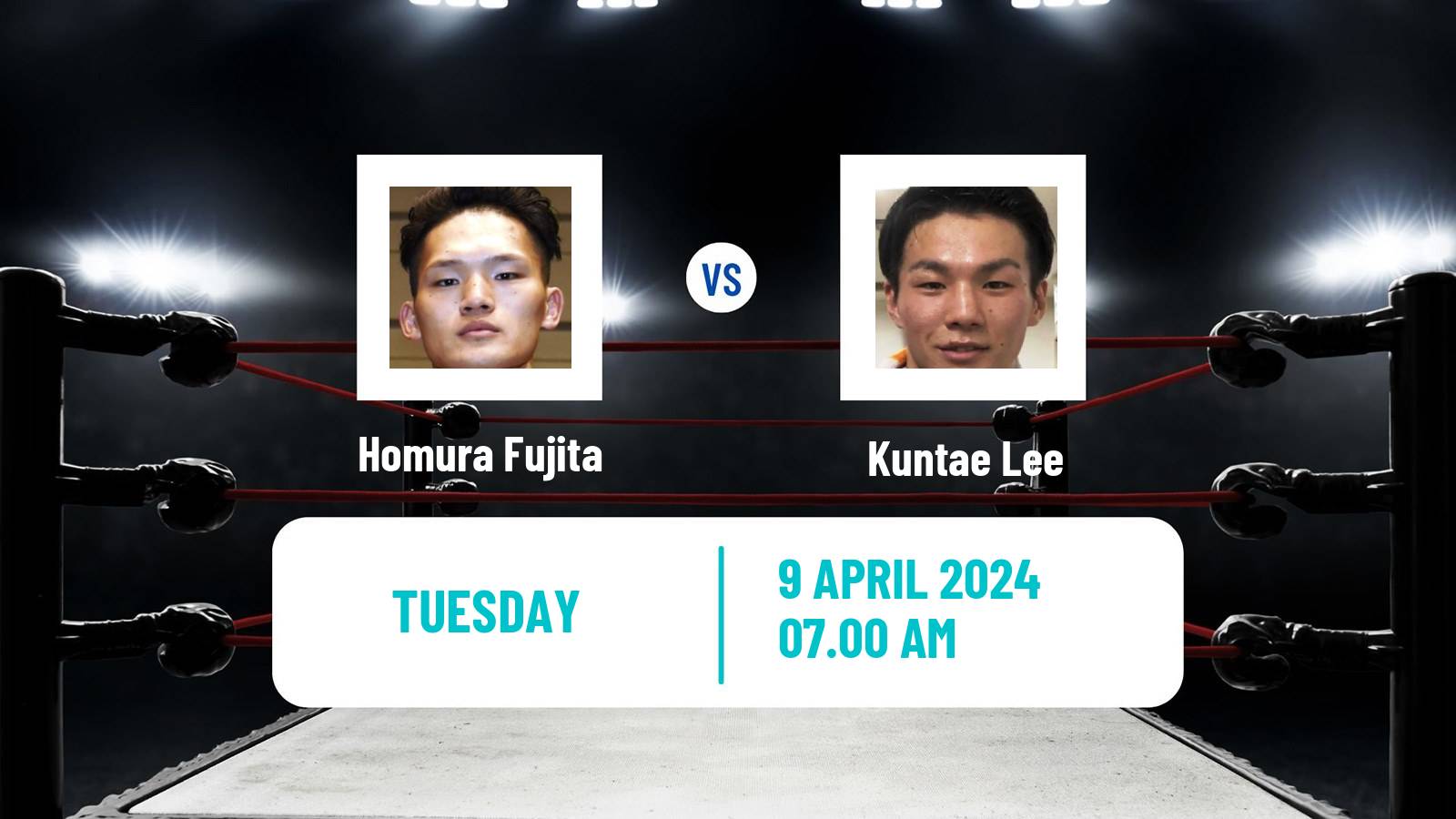 Boxing Super Lightweight Japanese Title Men Homura Fujita - Kuntae Lee