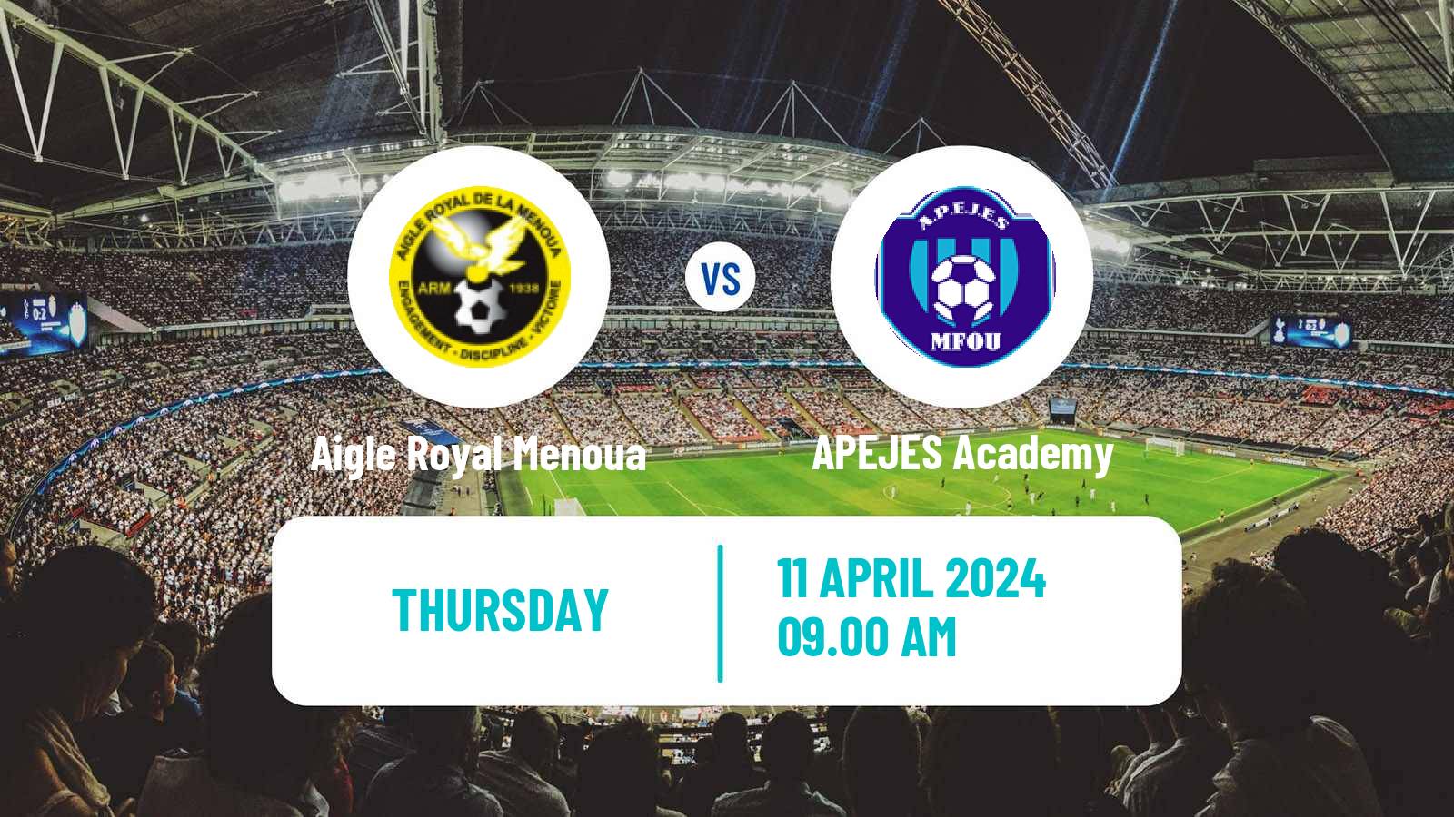 Soccer Cameroon Elite One Aigle Royal Menoua - APEJES Academy