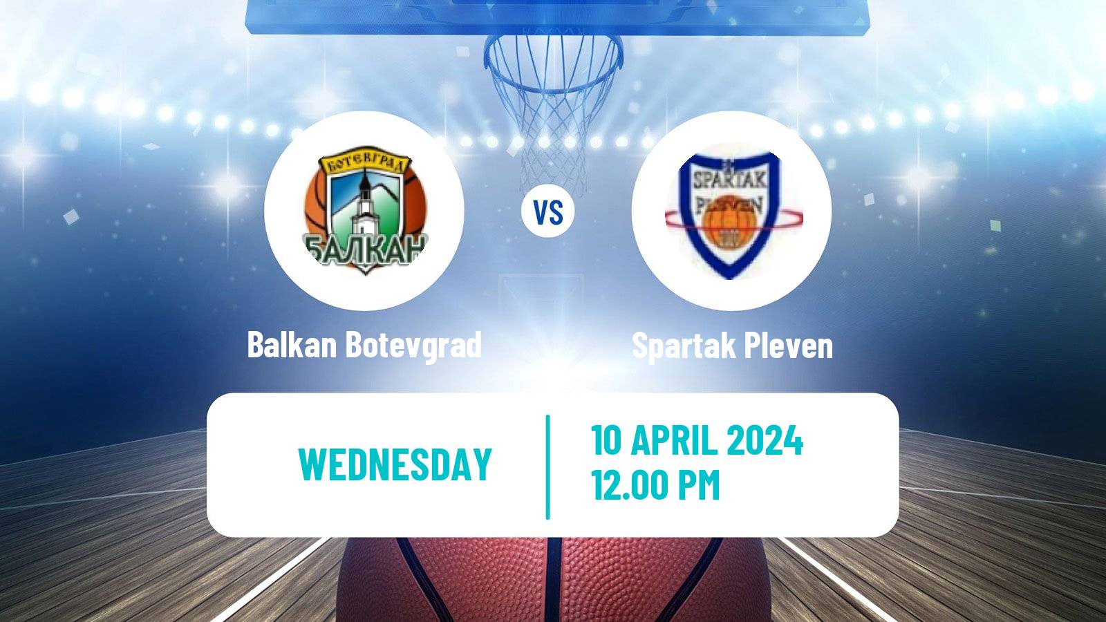 Basketball Bulgarian NBL Balkan Botevgrad - Spartak Pleven
