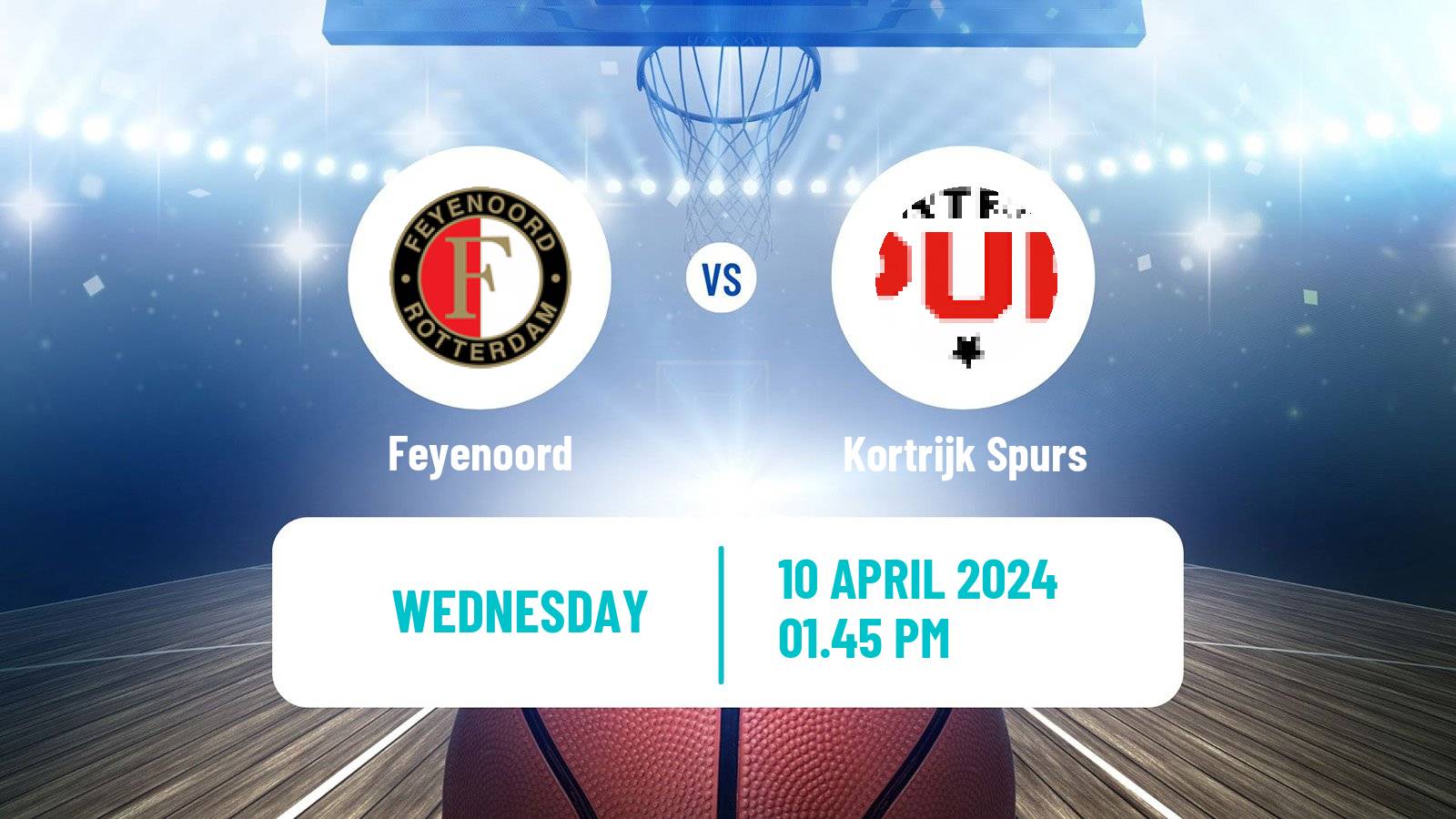 Basketball BNXT League Feyenoord - Kortrijk Spurs