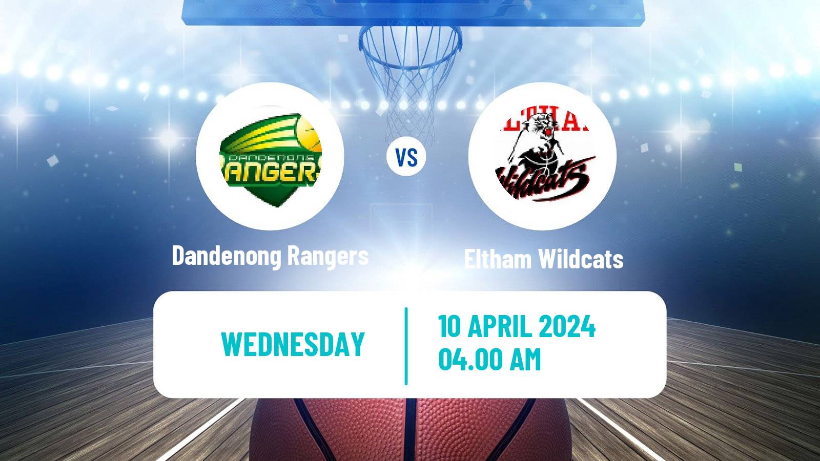 Basketball Australian NBL1 South Women Dandenong Rangers - Eltham Wildcats