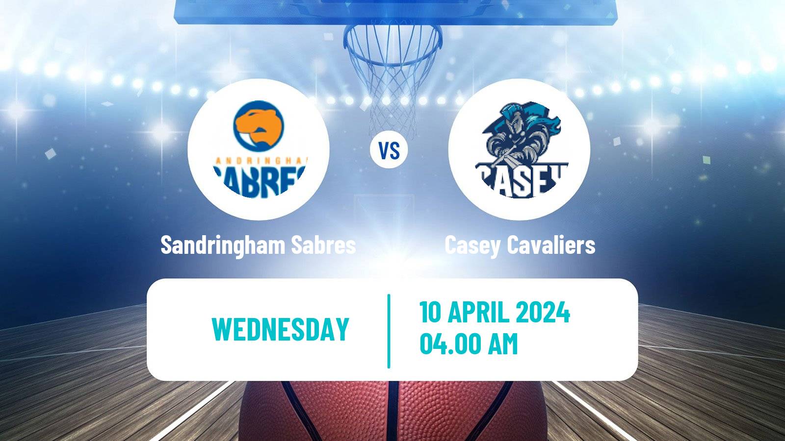 Basketball Australian NBL1 South Women Sandringham Sabres - Casey Cavaliers