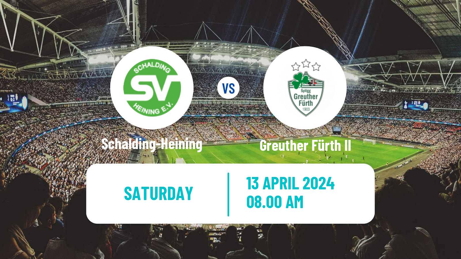 Soccer German Regionalliga Bayern Schalding-Heining - Greuther Fürth II