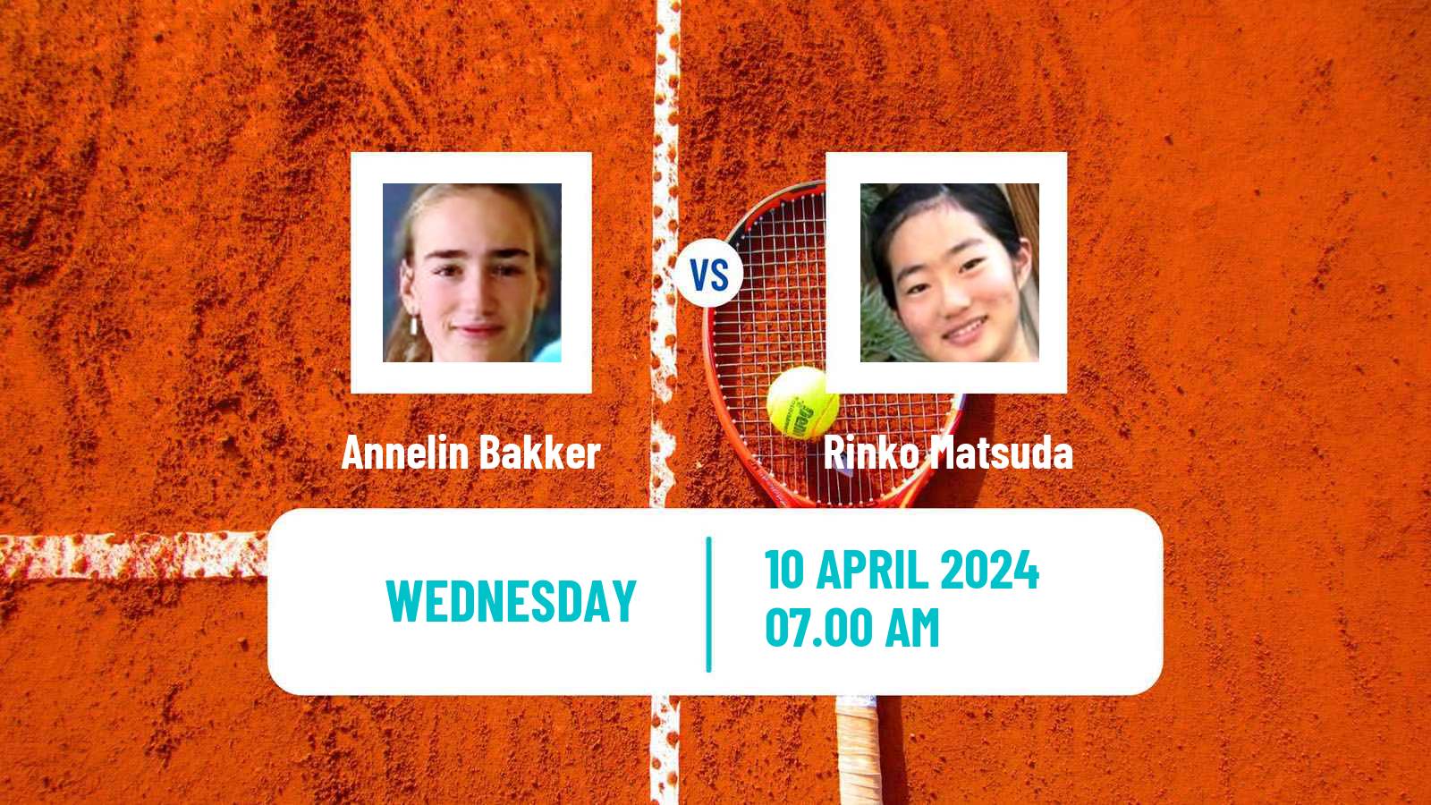 Tennis ITF W15 Telde 2 Women Annelin Bakker - Rinko Matsuda