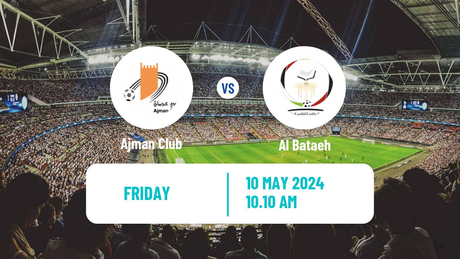 Soccer UAE Football League Ajman Club - Al Bataeh