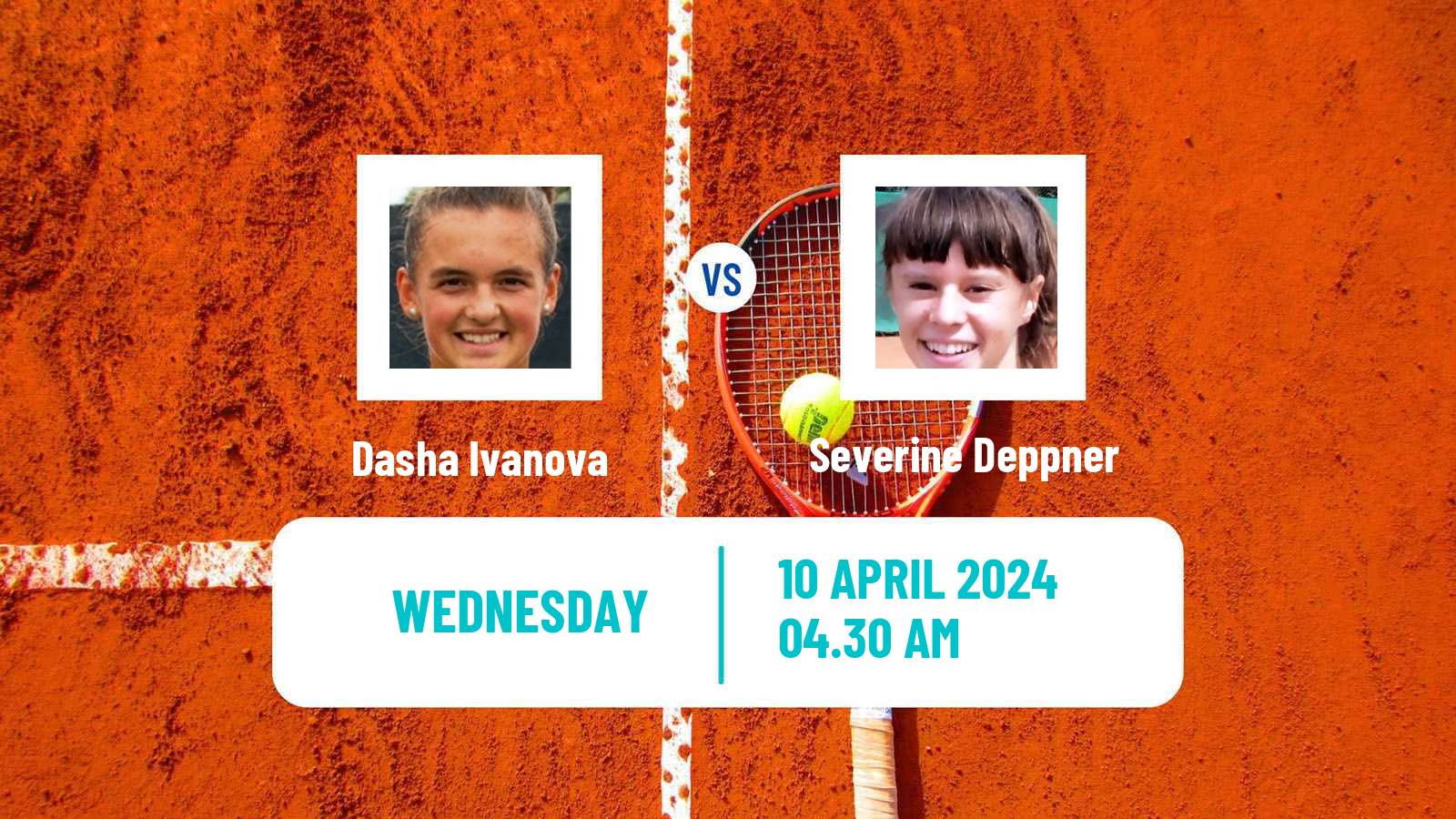 Tennis ITF W15 Monastir 13 Women Dasha Ivanova - Severine Deppner