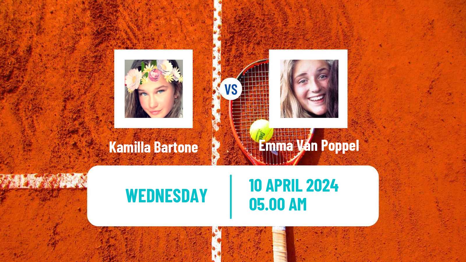 Tennis ITF W35 Bujumbura 2 Women Kamilla Bartone - Emma Van Poppel