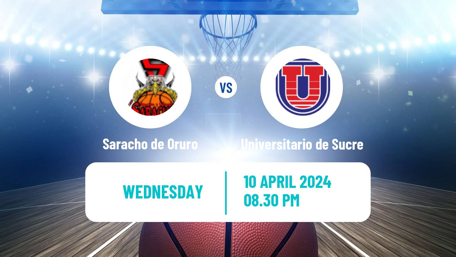 Basketball Bolivian Libobasquet Saracho de Oruro - Universitario de Sucre
