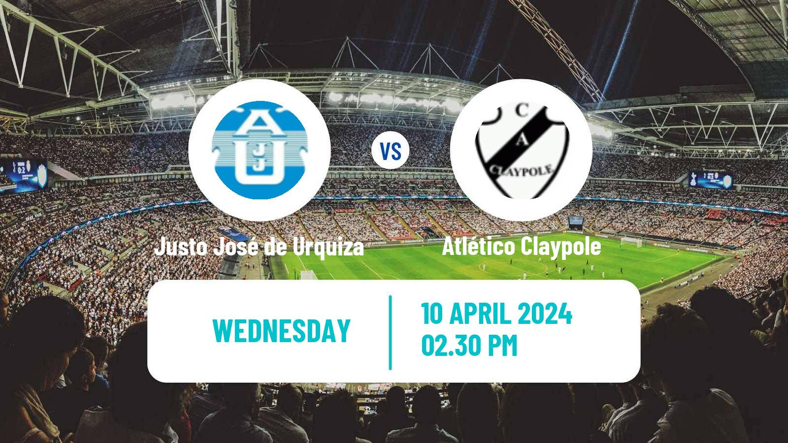 Soccer Argentinian Primera C Justo José de Urquiza - Atlético Claypole