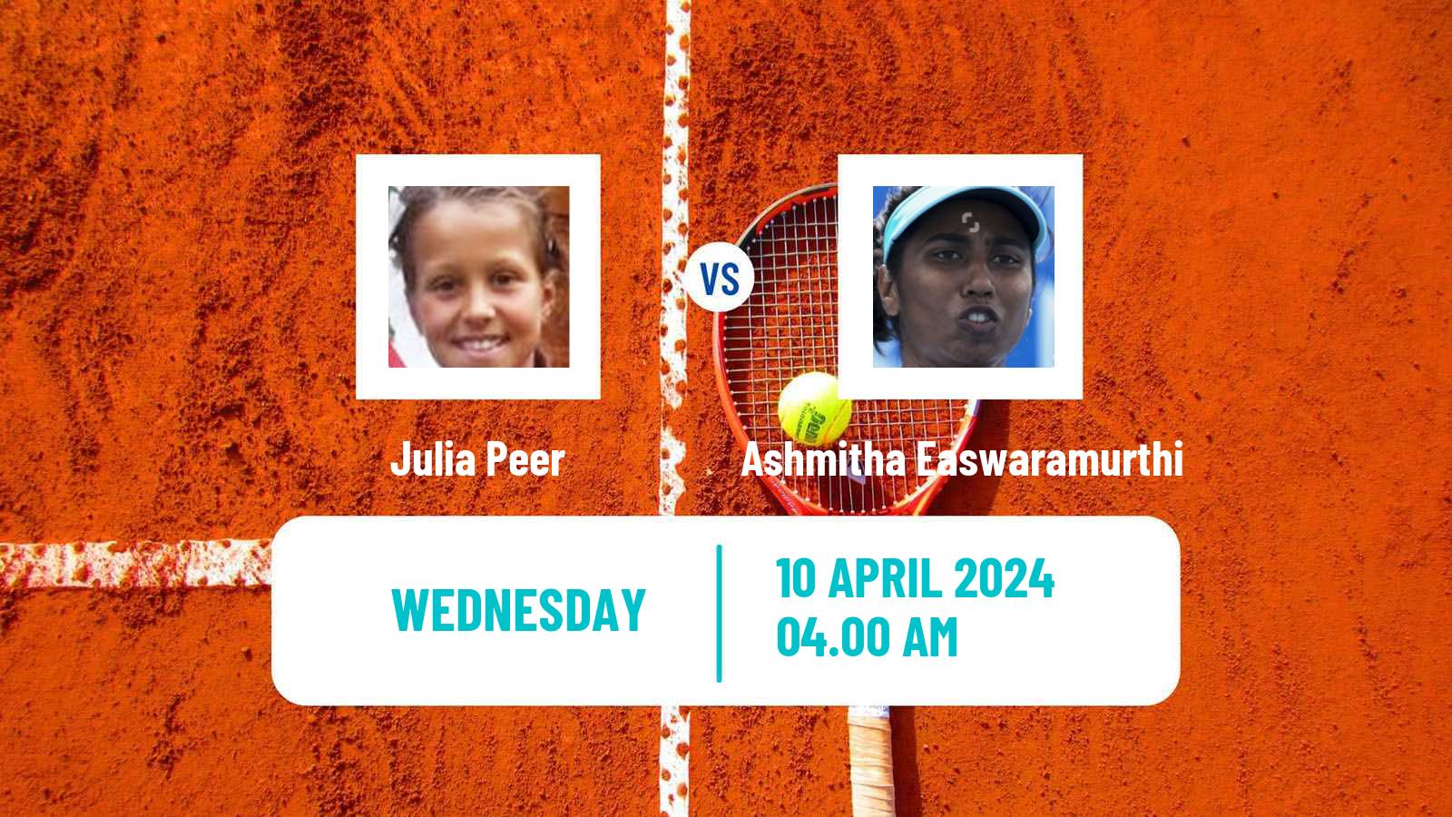 Tennis ITF W35 Bujumbura 2 Women Julia Peer - Ashmitha Easwaramurthi