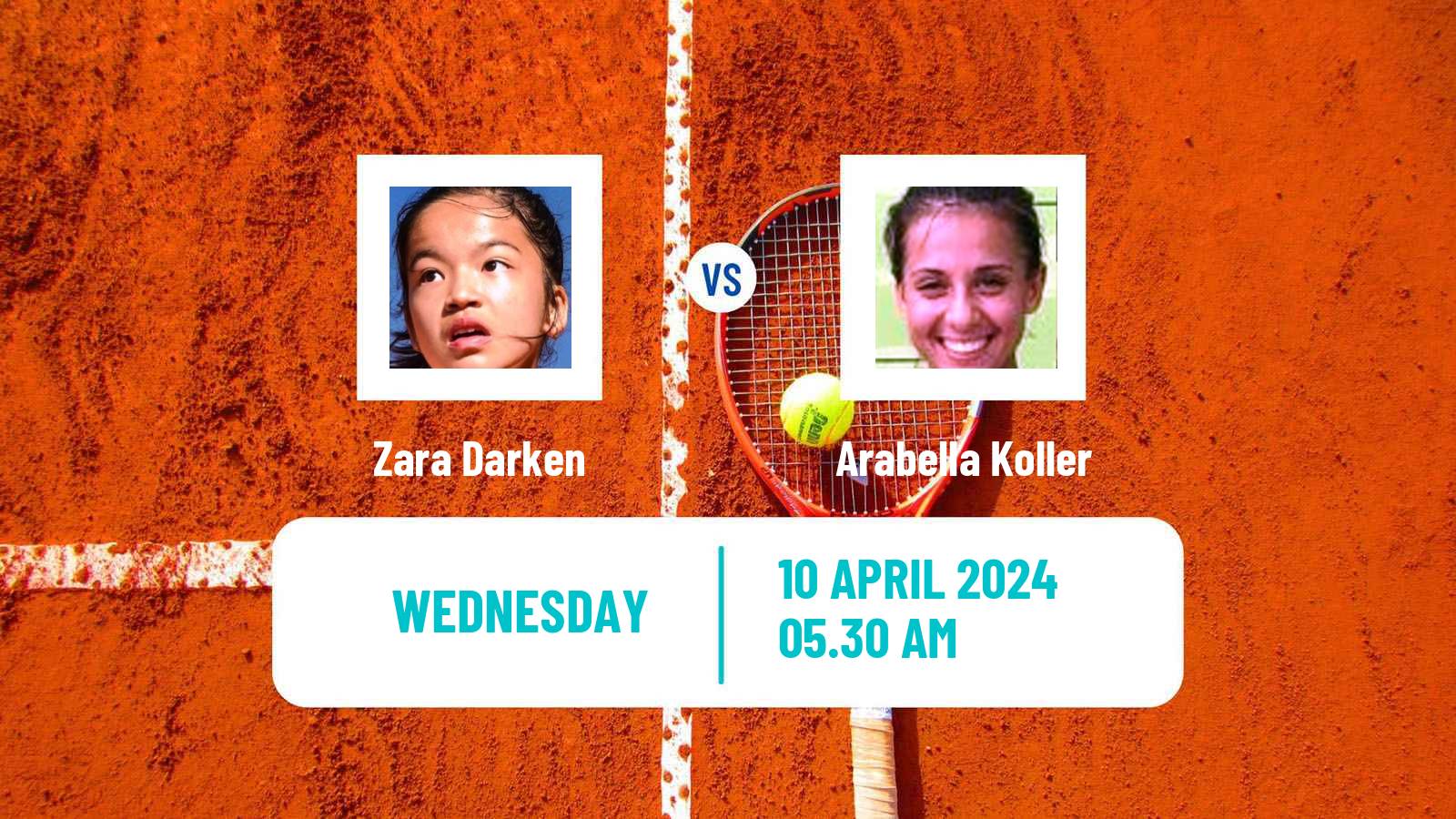 Tennis ITF W15 Monastir 13 Women Zara Darken - Arabella Koller