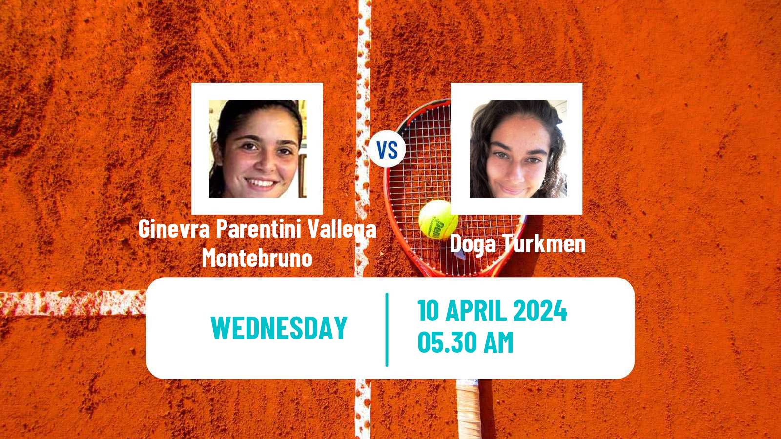 Tennis ITF W15 Antalya 9 Women Ginevra Parentini Vallega Montebruno - Doga Turkmen