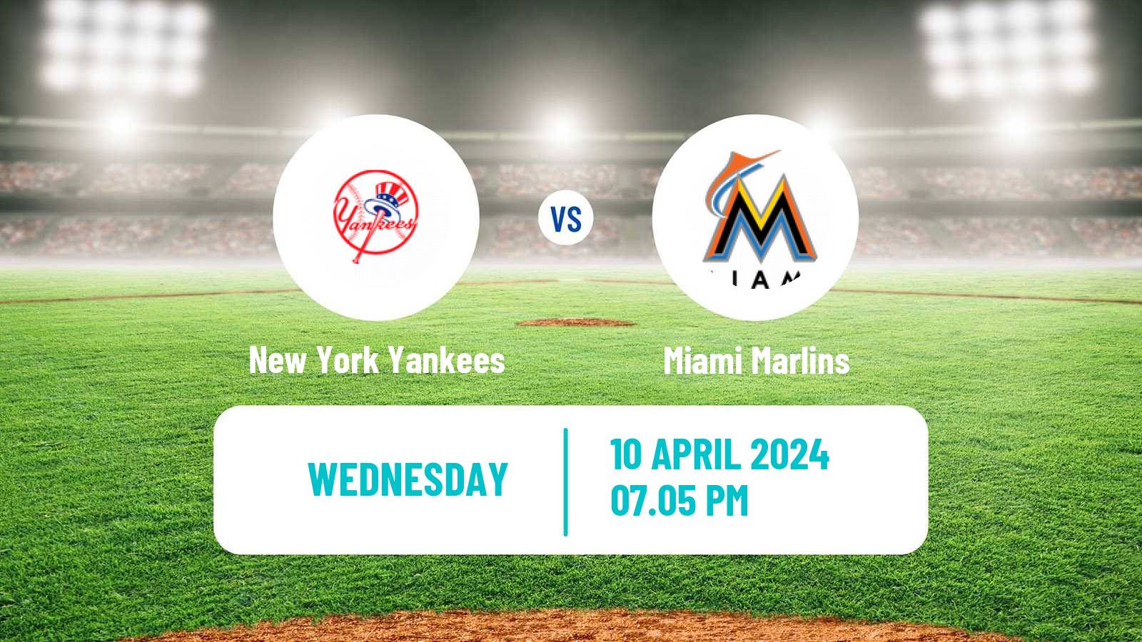 Baseball MLB New York Yankees - Miami Marlins