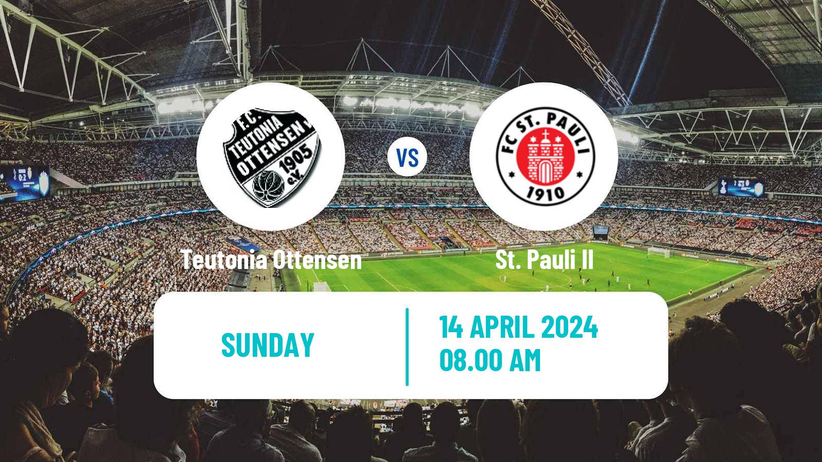 Soccer German Regionalliga North Teutonia Ottensen - St. Pauli II