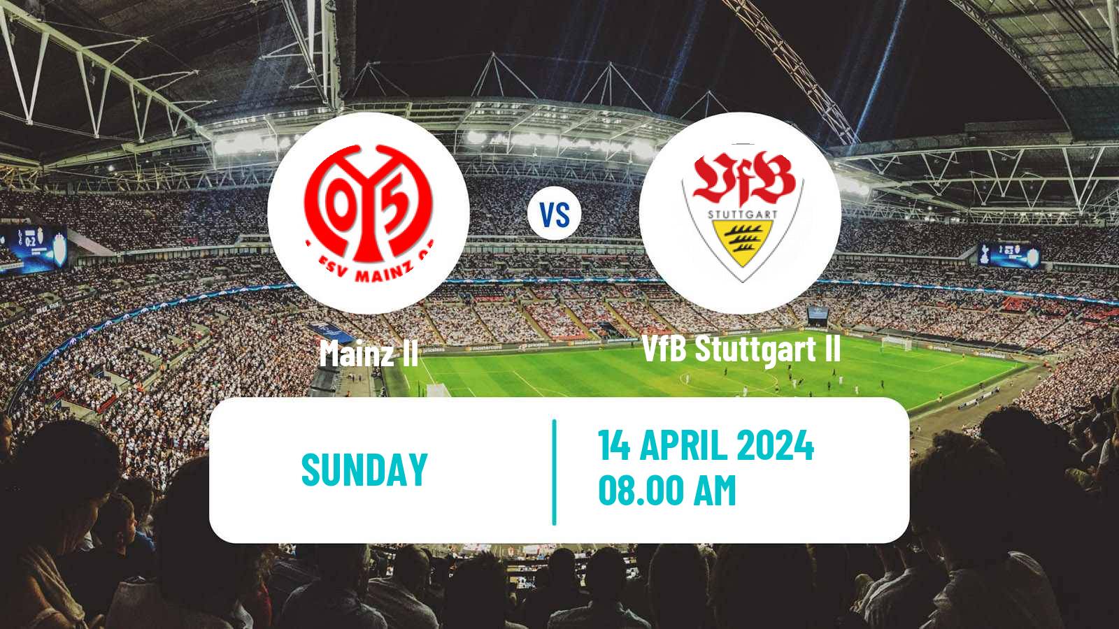 Soccer German Regionalliga Sudwest Mainz II - VfB Stuttgart II