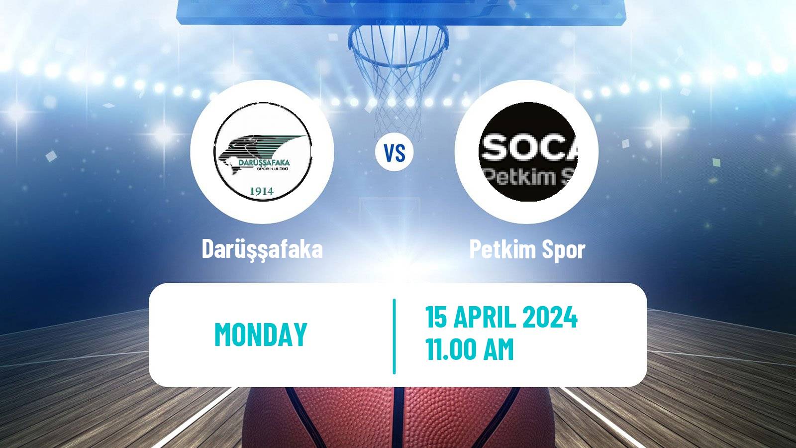 Basketball Turkish Basketball Super Ligi Darüşşafaka - Petkim Spor