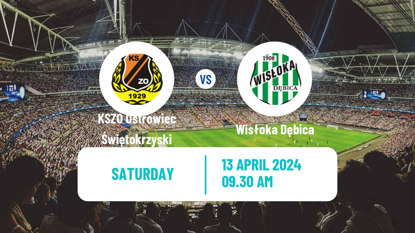 Soccer Polish Division 3 - Group IV KSZO Ostrowiec Świętokrzyski - Wisłoka Dębica