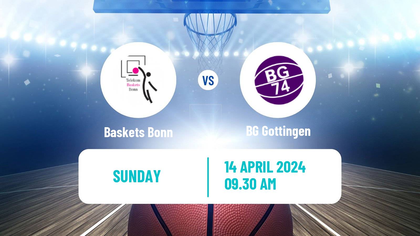 Basketball German BBL Baskets Bonn - BG Göttingen
