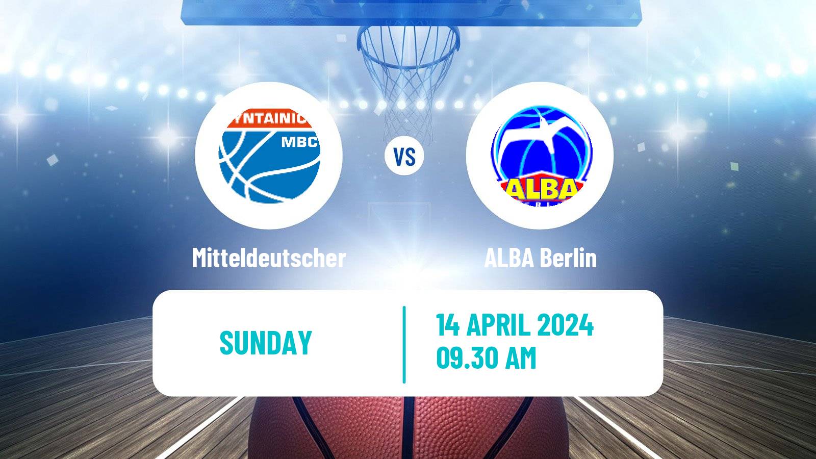 Basketball German BBL Mitteldeutscher - ALBA Berlin