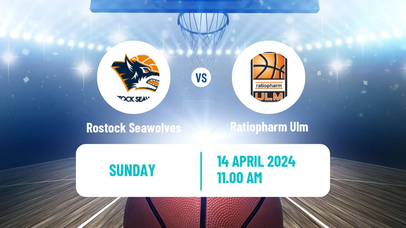 Basketball German BBL Rostock Seawolves - Ratiopharm Ulm