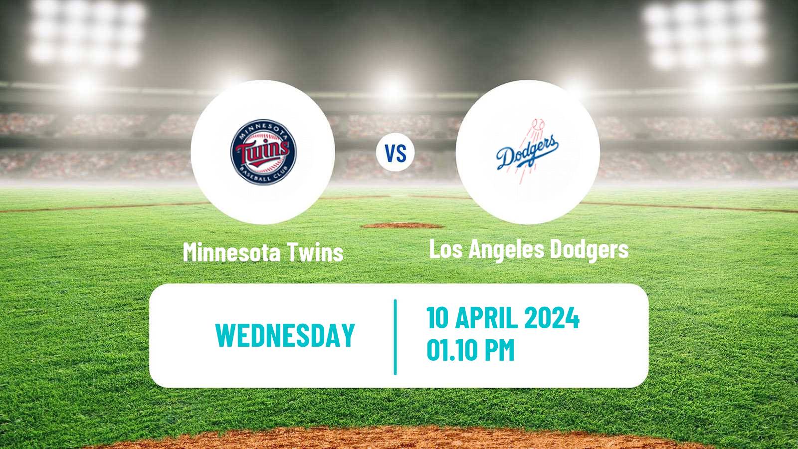 Baseball MLB Minnesota Twins - Los Angeles Dodgers